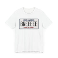 MOSHINGTON BREE LICENSE PLATE - The FRONT PRINT Shirt