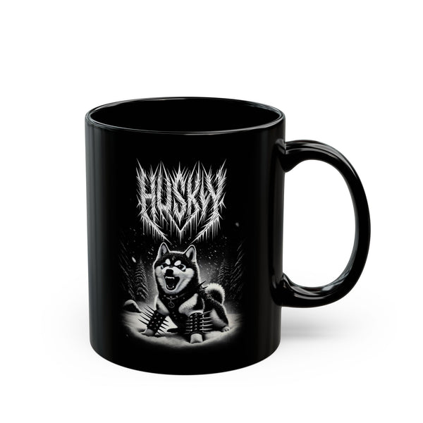 HUSKY - The 11oz Black Metal Mug