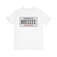 MOSHINGTON BREE LICENSE PLATE - The FRONT PRINT Shirt