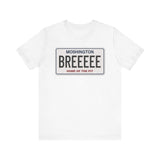 MOSHINGTON BREE LICENSE PLATE - The FRONT PRINT Shirt