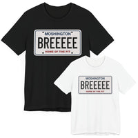 MOSHINGTON BREE LICENSE PLATE - The FRONT PRINT Shirt